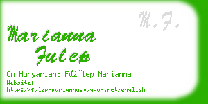 marianna fulep business card